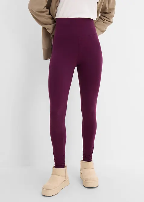 Leggings med h&ouml;g midja (2-pack), bonprix