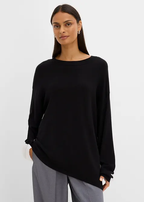 Tr&ouml;ja av viskosmix med asymmetrisk nederkant, bonprix