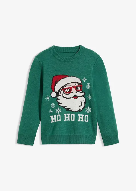 Finstickad tr&ouml;ja med julmotiv, bonprix