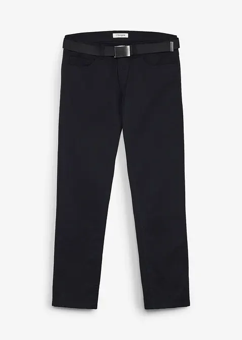 Fodrad byxa i Regular Fit med sk&auml;rp, Straight, bonprix