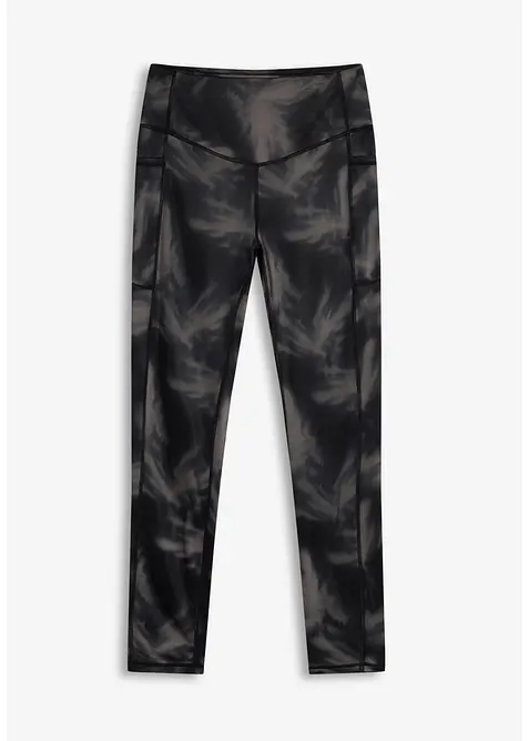 V&auml;rmande tr&auml;ningsleggings med mobilficka, snabbtorkande, bonprix