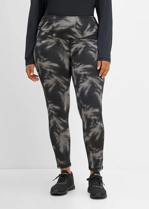 V&auml;rmande tr&auml;ningsleggings med mobilficka, snabbtorkande, bonprix
