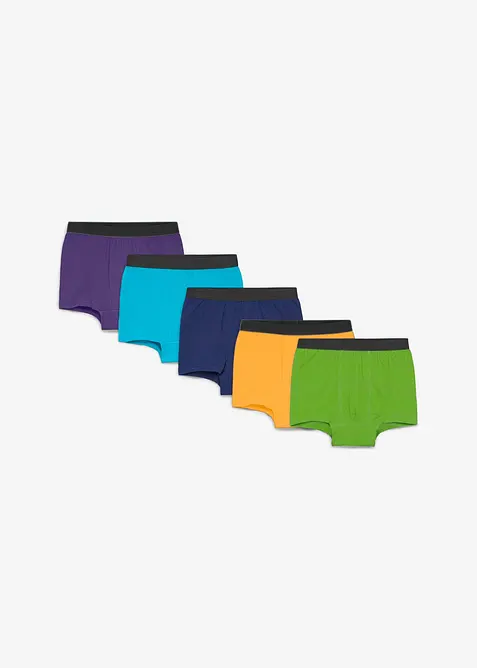 Boxershorts med mjuk, ekologisk bomull (5-pack), bonprix