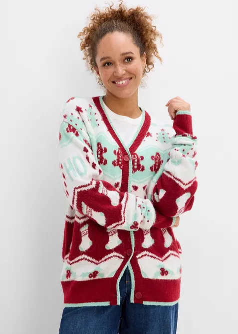 Julm&ouml;nstrad cardigan, bonprix