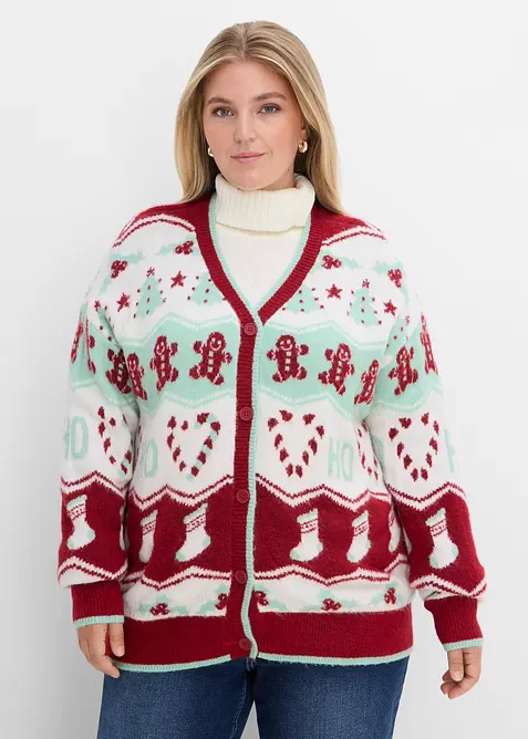 Julm&ouml;nstrad cardigan, bonprix