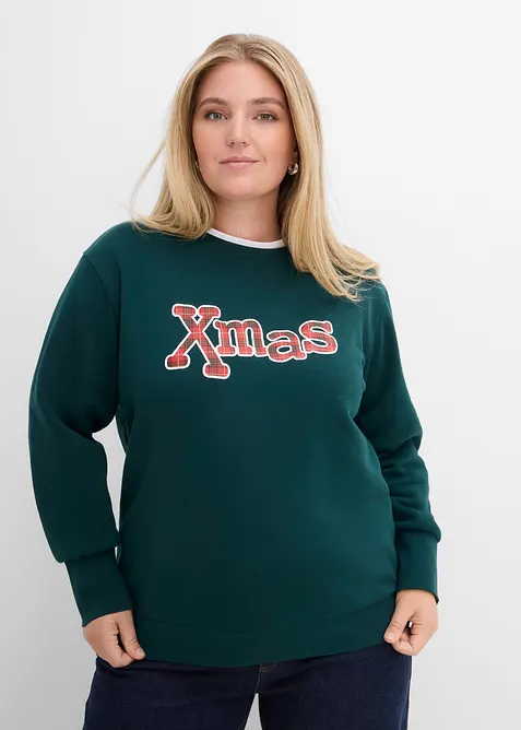 Sweatshirt av bomullsmix, bonprix