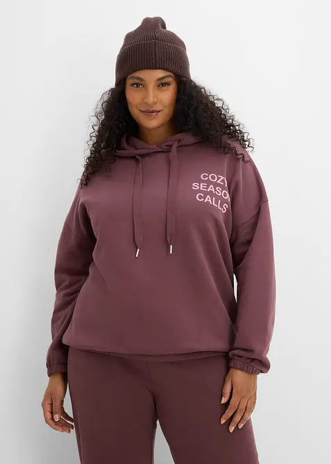 Oversizesweatshirt i ren bomull, bonprix