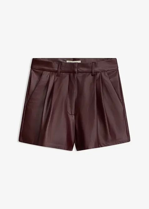 Korta shorts i skinnimitation, bonprix