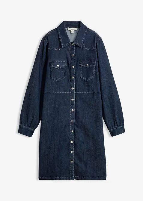 Kort jeanskl&auml;nning, bonprix