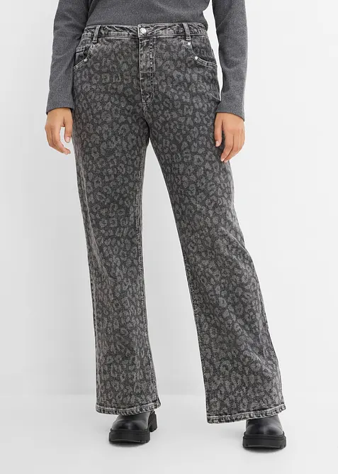 Jeans i Straight modell med High Waist, bonprix