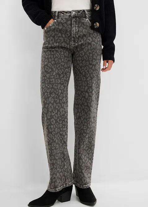 Jeans i Straight modell med High Waist, bonprix
