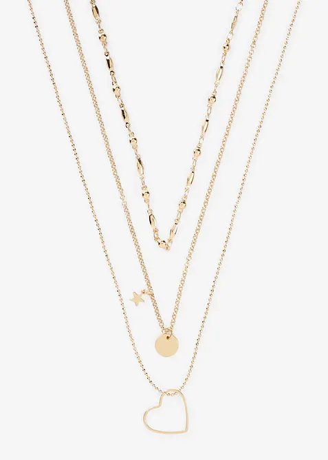 Halsband med olika h&auml;ngen (3 delar), bonprix