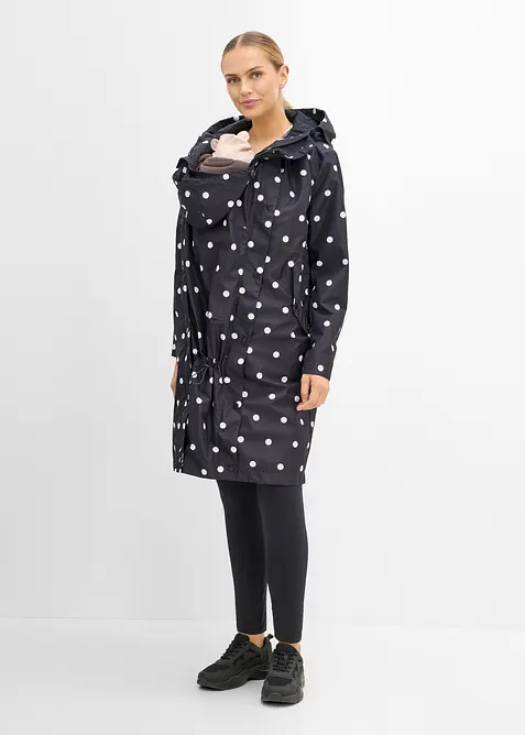 Mammajacka med bebisficka och quiltad v&auml;st (4 delar), bonprix
