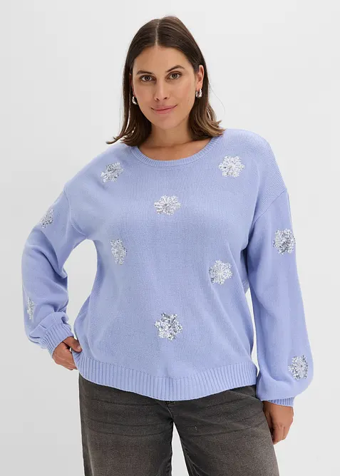 Tr&ouml;ja med glittrande sn&ouml;flingor, bonprix