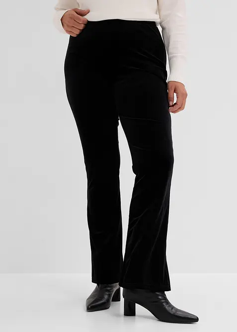 Leggings i mjuk sammet, bonprix