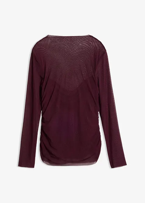 L&aring;ng&auml;rmad topp av tunn mesh, bonprix