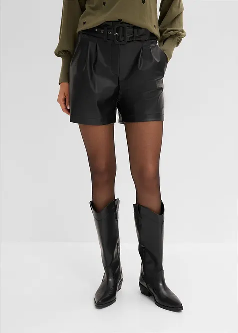 Shorts i skinnimitation, med sk&auml;rp, bonprix