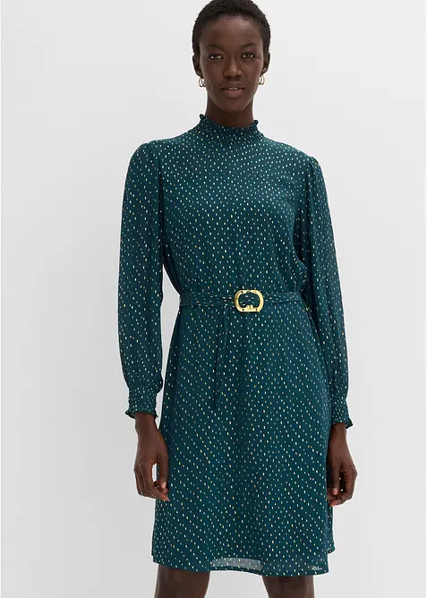 Chiffongkl&auml;nning med elegant sk&auml;rp, bonprix