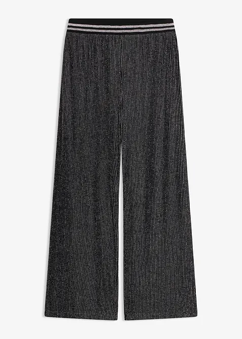 Jerseybyxa med glittrande r&auml;nder, bonprix