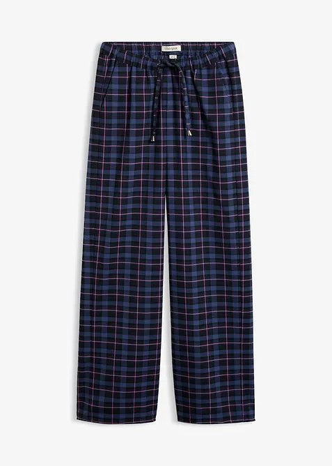 Byxa med yllelook och bekv&auml;m midja, bonprix