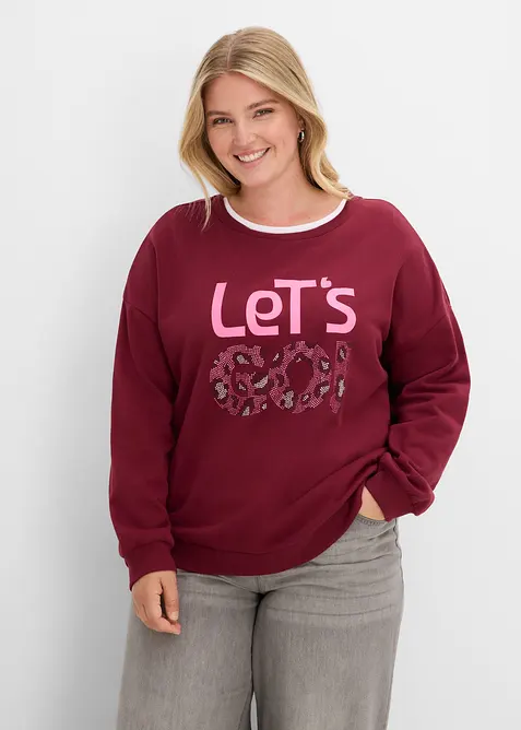 Sweatshirt av mjuk bomullsmix, bonprix