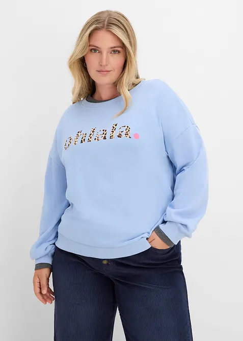 Sweatshirt av mjuk bomullsmix, bonprix