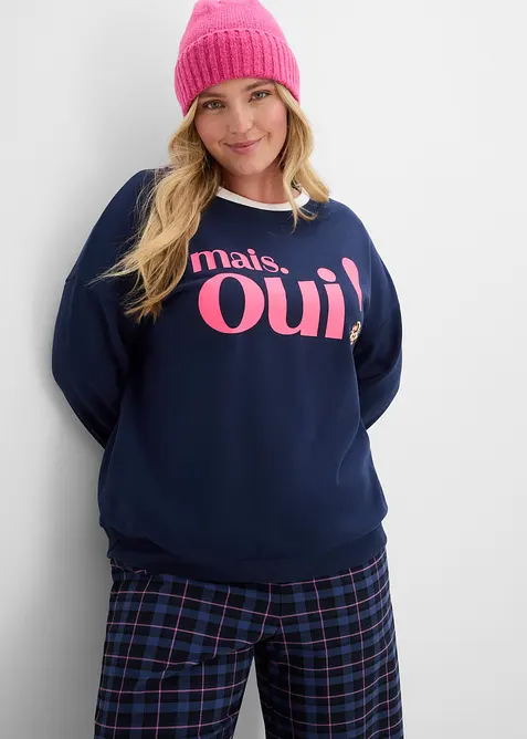 Sweatshirt av mjuk bomullsmix, bonprix