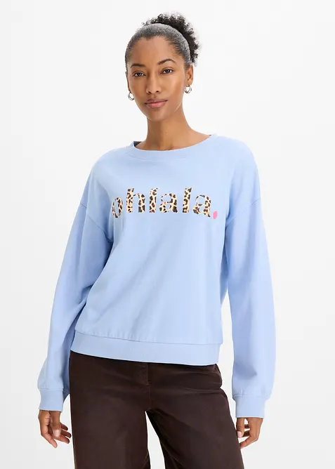 Sweatshirt av mjuk bomullsmix, bonprix