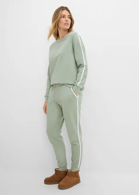 Tr&auml;ningsoverall i bomull (2-delat set), bonprix