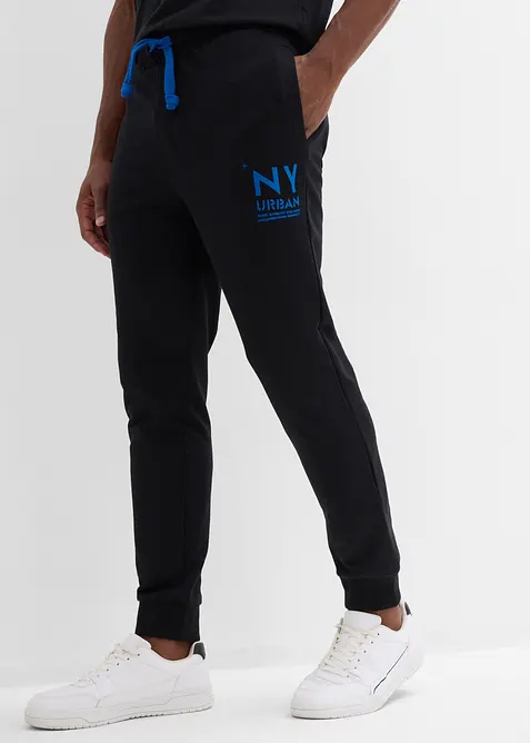 Joggingbyxa med kontrasterande detaljer, bonprix