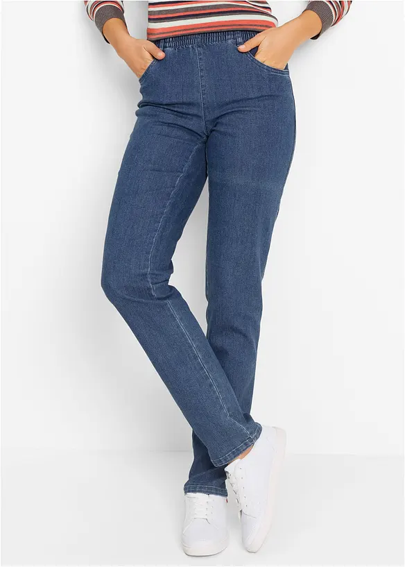 Straight Jeans Mid Waist (2-pack), bonprix