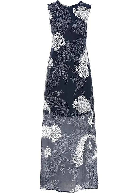 Lång chiffongklänning, bonprix