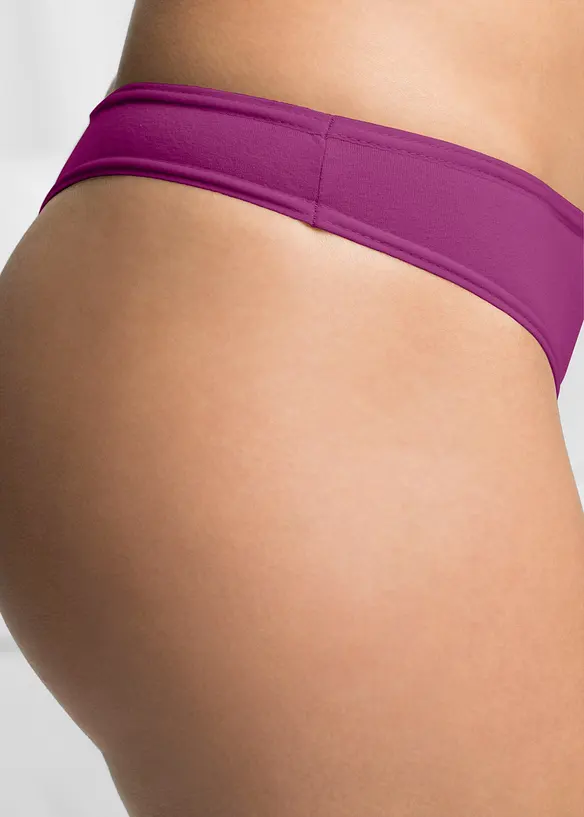 Stringtrosa i ekologisk bomull (6-pack), bonprix