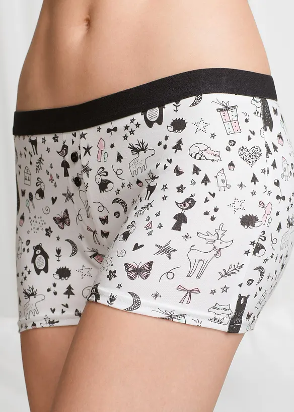 Boxertrosa (4-pack), bonprix