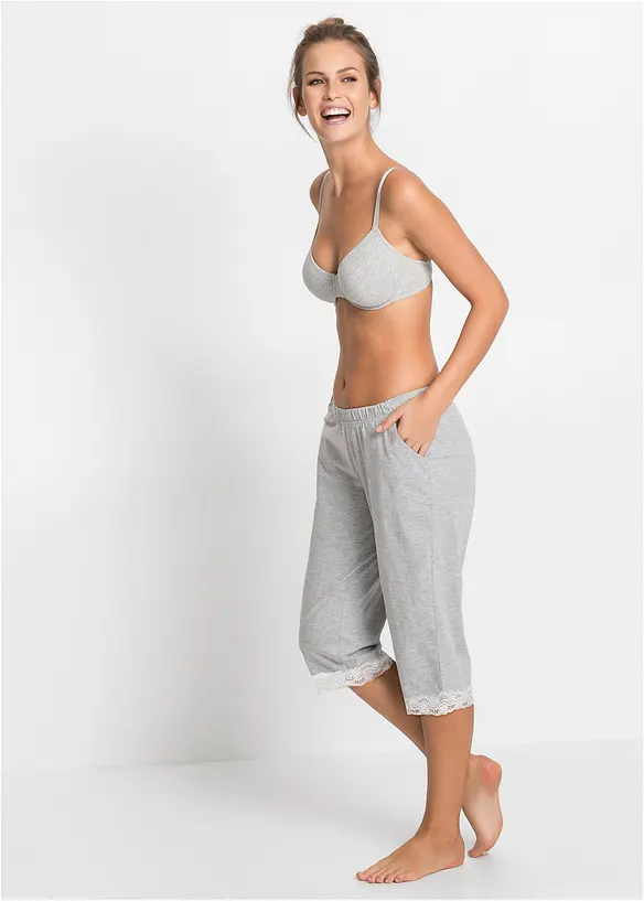 T-shirtbeh&aring; med bygel, ekologisk bomull (3-pack), bonprix