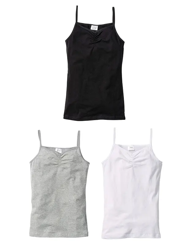 Linne med ekologisk bomull (3-pack), bonprix