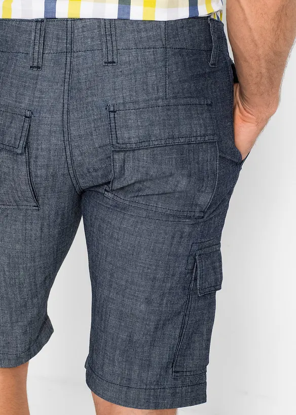 Cargoshorts av ren bomull, Loose Fit, bonprix