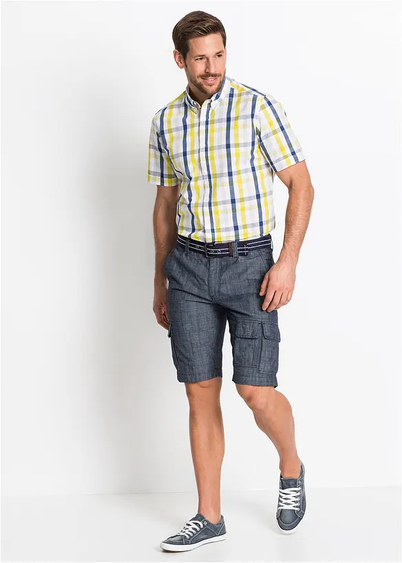 Cargoshorts av ren bomull, Loose Fit, bonprix
