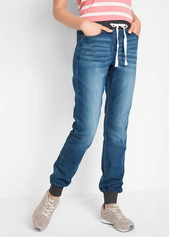 Boyfriend Jeans Mid Waist, med bekväm midja, bonprix