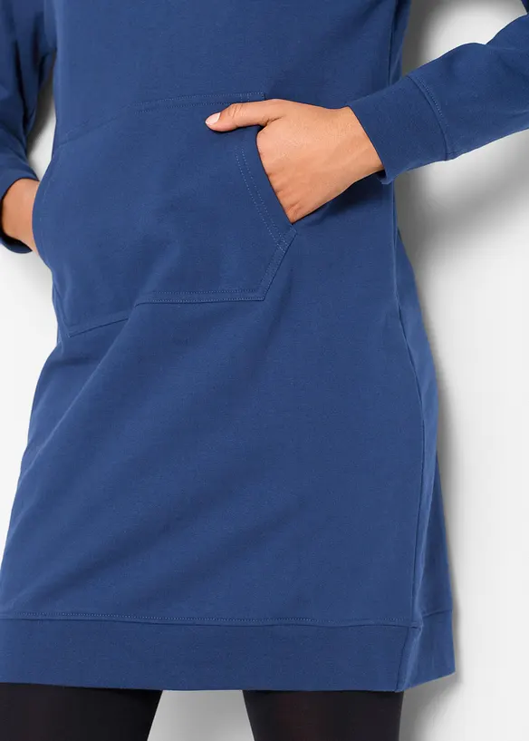 Jerseyklänning med bomull, bonprix