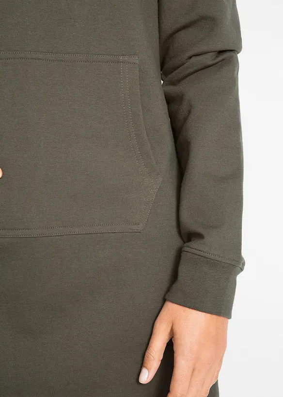 Jerseyklänning med bomull, bonprix