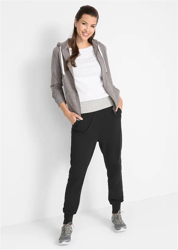 Joggpants i bomullsmix, bonprix