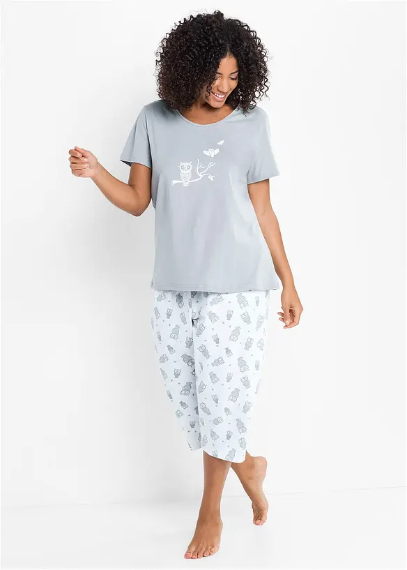 Kort&auml;rmad capripyjamas, bonprix