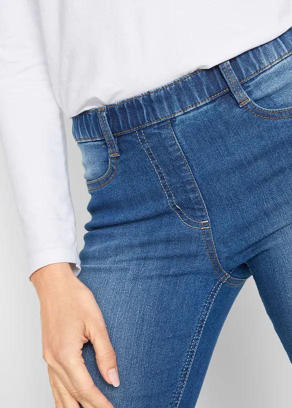 Jeggings Mid Waist, med bekväm midja, bonprix