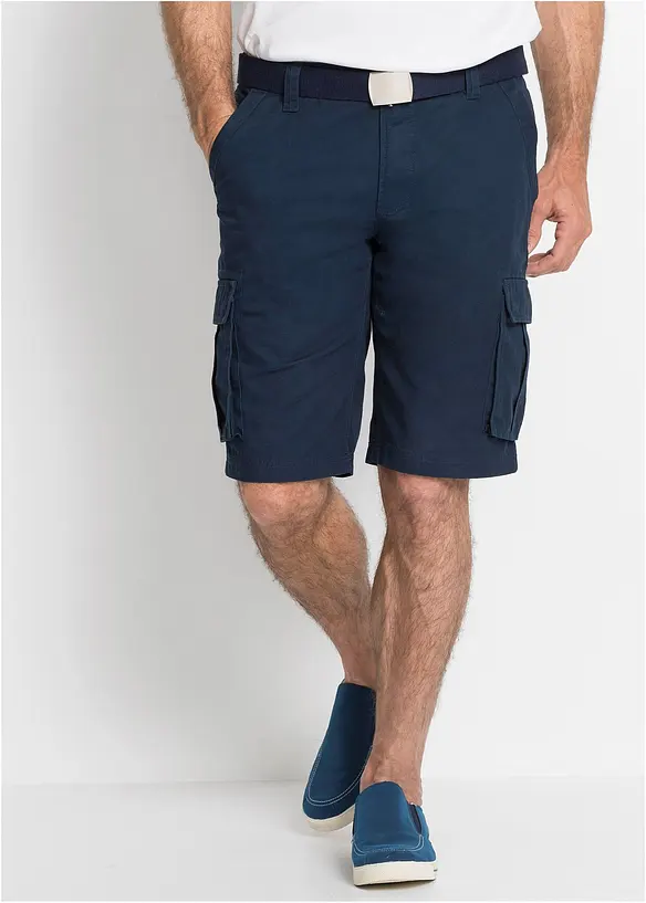 Cargoshorts av ren bomull, Relaxed Fit, bonprix