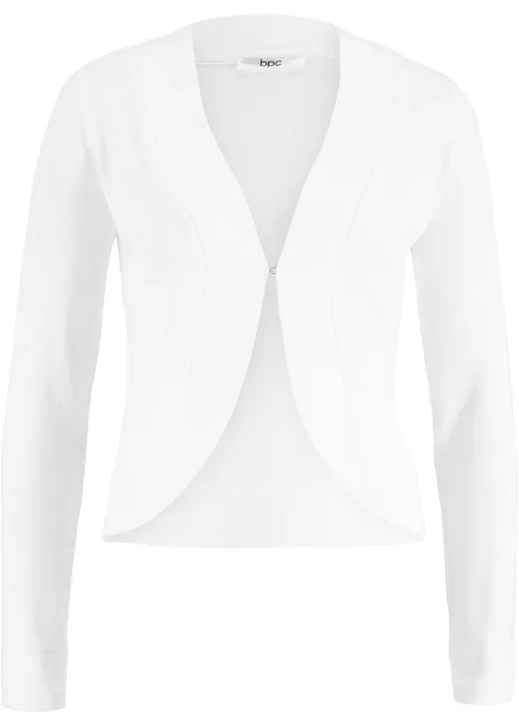 Kort cardigan med viskos, bonprix
