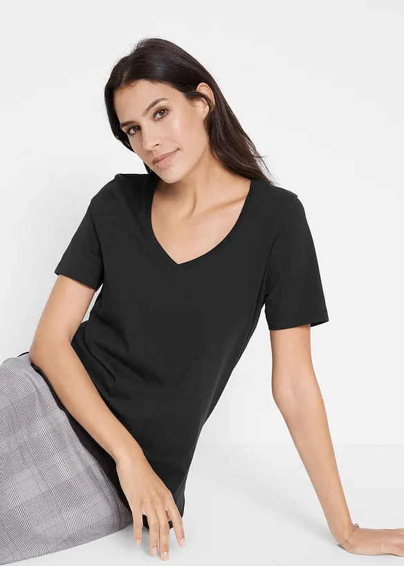 T-shirt med ekologisk bomull, bonprix