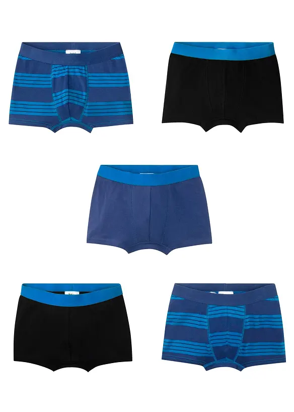 Boxershorts med mjuk bomull (5-pack), bonprix
