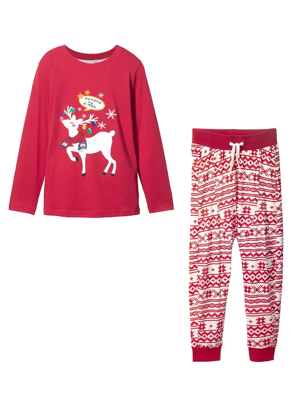 Pyjamas i mjuk bomull (2 delar), bonprix