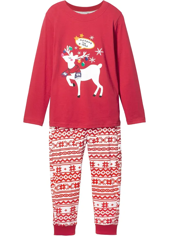 Pyjamas i mjuk bomull (2 delar), bonprix